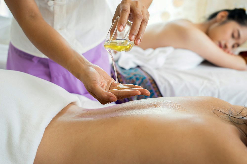 Illustrative spa-care photograph; not a confirmed Valeon service